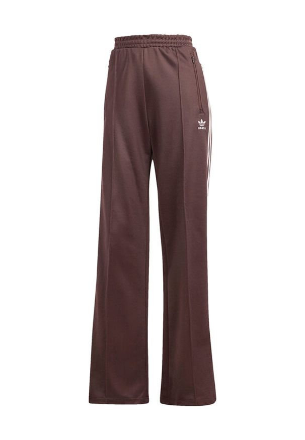 Adidas - adidas Spodnie dresowe Beckenbauer IR6093 Brązowy Regular Fit. Kolor: brązowy. Materiał: bawełna