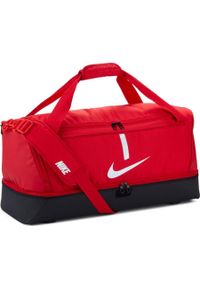 Torba sportowa Nike Academy Team Hardcase usztywnione dno z komorą na buty 59L. Kolor: czerwony