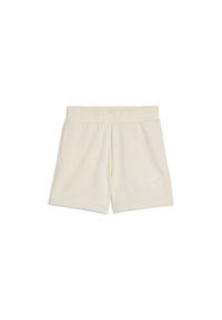 Puma damskie szorty Ess Script z wysokim stanem białe S. Stan: podwyższony. Kolor: biały. Materiał: prążkowany. Długość: krótkie #1