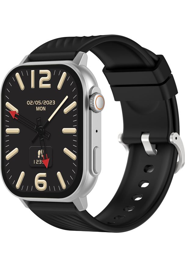 Smartwatch Gravity GT15-9 Czarny. Rodzaj zegarka: smartwatch. Kolor: czarny