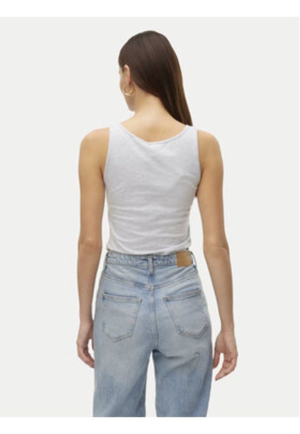Vero Moda Top Lulu 10323756 Szary Regular Fit. Kolor: szary. Materiał: bawełna