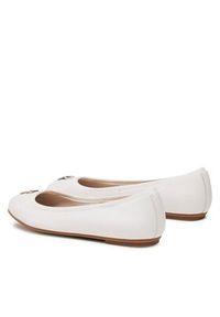 TOMMY HILFIGER - Tommy Hilfiger Baleriny Round Th Ballerina FW0FW07132 Biały. Kolor: biały. Materiał: skóra #2