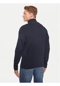 Jack & Jones - Jack&Jones Sweter Milano 12259664 Granatowy Relaxed Fit. Kolor: niebieski. Materiał: bawełna