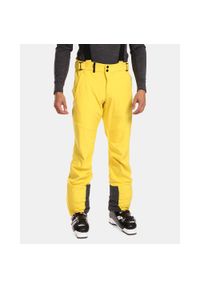 Męskie spodnie narciarskie softshell Kilpi RHEA-M. Kolor: żółty. Materiał: softshell. Sport: narciarstwo #1