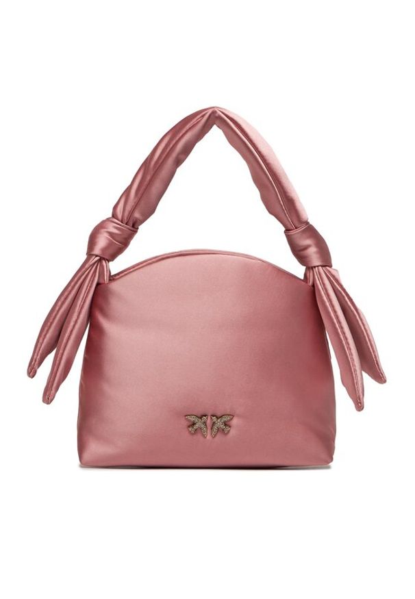 Pinko Torebka Knots Mini Pouch Satin PE 24 PLTT 102770 A1KA Różowy. Kolor: różowy