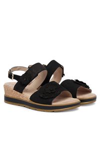 Caprice Sandały 9-28711-46 Czarny. Kolor: czarny. Materiał: skóra, nubuk #2