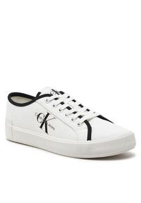 Calvin Klein Jeans Sneakersy Skater Vulcanized Low Cs Ml Mr YW0YW01453 Biały. Kolor: biały