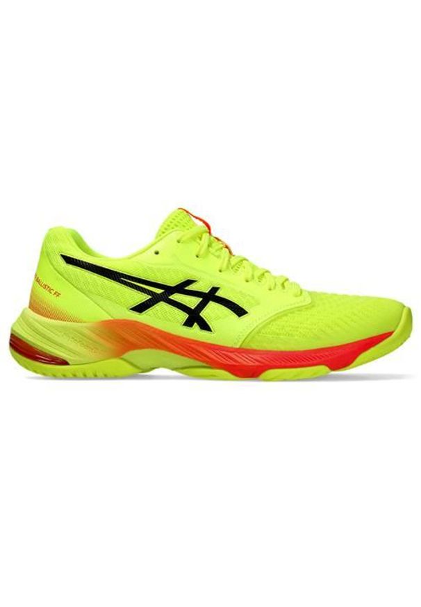 Buty siatkarskie męskie Asics Netburner Ballistic Ff 3 Paris Safety. Zapięcie: sznurówki. Kolor: wielokolorowy. Materiał: materiał, tkanina, syntetyk. Szerokość cholewki: normalna