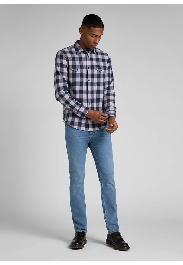 Lee - LEE RIDER MĘSKIE SPODNIE JEANSOWE LIGHT WORN L701SQBH 112319709