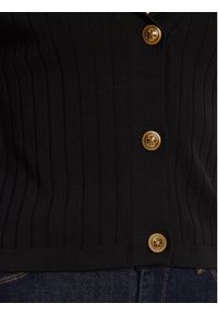 Guess Kardigan W5YR11 Z0130 Czarny Regular Fit. Kolor: czarny. Materiał: wiskoza