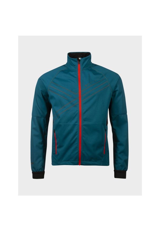 Kurtka do narciarstwa biegowego męska Halti Falun Softshell XCT. Kolor: niebieski. Materiał: softshell. Sezon: zima. Sport: narciarstwo