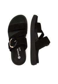 Remonte Klapki D2N53-02 Czarny. Kolor: czarny. Materiał: skóra, zamsz #6