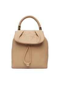 Love Moschino - LOVE MOSCHINO Plecak JC4224PP0OKA0209 Beżowy. Kolor: beżowy. Materiał: skóra #1