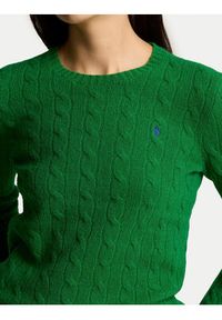 Polo Ralph Lauren Sweter 211910421020 Zielony Slim Fit. Typ kołnierza: polo. Kolor: zielony. Materiał: wełna #5