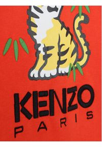Kenzo kids - Kenzo Kids Sukienka dzianinowa K12290 S Czerwony Regular Fit. Kolor: czerwony. Materiał: bawełna