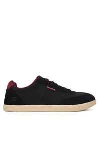 skechers - Skechers Sneakersy Placer 210824/BLK Czarny. Kolor: czarny. Materiał: zamsz, skóra #1