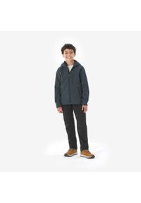 quechua - Kurtka softshell turystyczna dla dzieci Quechua MH900. Kolor: wielokolorowy, czarny, szary. Materiał: softshell. Sezon: lato