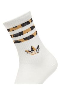 Adidas - adidas Skarpety długie Leopard JV7855 Brązowy. Kolor: brązowy. Materiał: materiał, bawełna