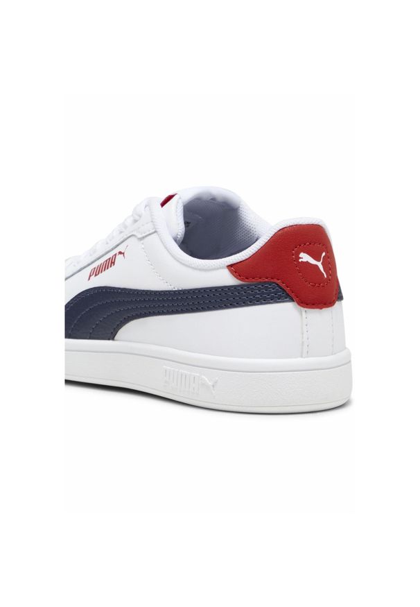 Puma - Dziecięce buty Smash 3.0 L PUMA White Navy For All Time Red Blue. Kolor: biały, czerwony, wielokolorowy, niebieski
