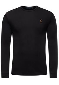 Polo Ralph Lauren Longsleeve 710760121 Czarny Slim Fit. Typ kołnierza: polo. Kolor: czarny. Materiał: bawełna. Długość rękawa: długi rękaw #3