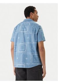 RVCA Koszula Frame Chambray AVYWT00507 Błękitny Regular Fit. Kolor: niebieski. Materiał: bawełna #4