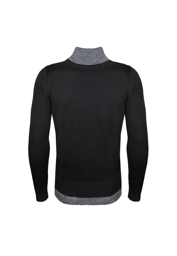 Xagon Man Sweter | A180881J91211 | Mężczyzna | Czarny. Okazja: na co dzień. Typ kołnierza: golf. Kolor: czarny. Materiał: poliester, akryl. Styl: casual