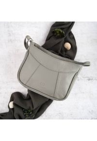 Listonoszka skórzana PAOLO PERUZZI Z-54-GR szara. Kolor: szary. Materiał: skórzane. Rodzaj torebki: na ramię #1