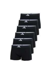 Adidas - Bokserki Active Flex Cotton Body 6 pak. Kolor: czarny. Materiał: bawełna, elastan