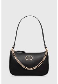 TwinSet - Twinset torebka kolor czarny. Kolor: czarny. Rodzaj torebki: na ramię #1