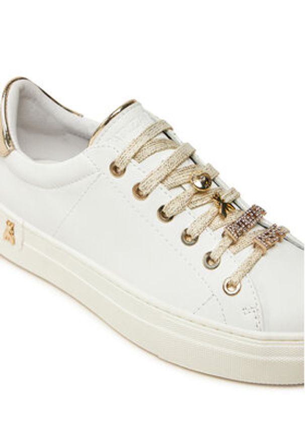 Patrizia Pepe Sneakersy PJ850.27 D Biały. Kolor: biały. Materiał: skóra