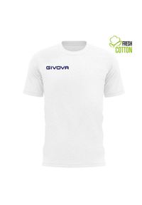 Koszulka Bawełniana Givova 4XL - Świeży Biały Styl. Kolor: biały. Materiał: bawełna. Sport: piłka nożna #2