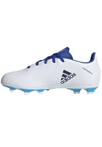 Adidas - Buty piłkarskie adidas X Speedflow.4 FxG Jr GW7519 wielokolorowe białe. Zapięcie: sznurówki. Kolor: wielokolorowy. Materiał: dzianina, syntetyk. Szerokość cholewki: normalna. Sport: piłka nożna #3