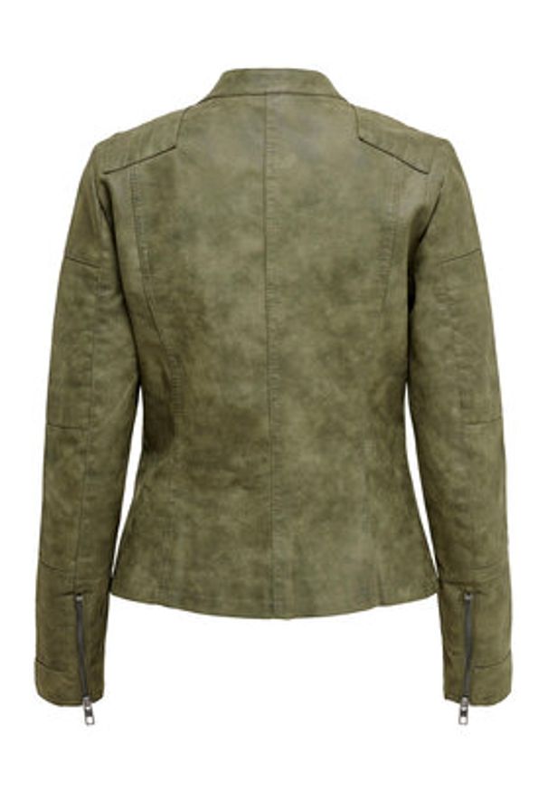 only - ONLY Kurtka z imitacji skóry Ava 15102997 Zielony Regular Fit. Kolor: zielony. Materiał: skóra