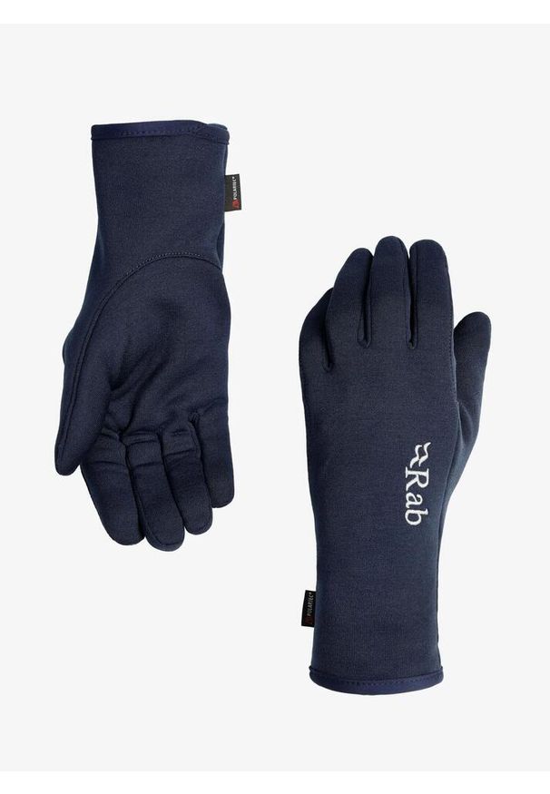 Rękawiczki polarowe Rab Power Stretch Pro Glove. Kolor: niebieski. Materiał: polar. Sport: turystyka piesza