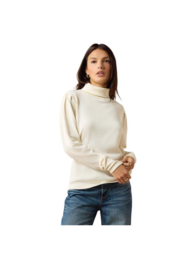 Sweter damski Ariat Aldergate. Kolor: biały. Materiał: polar. Sezon: zima