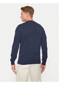 Lacoste Sweter AH1951 Granatowy Regular Fit. Kolor: niebieski. Materiał: bawełna #4