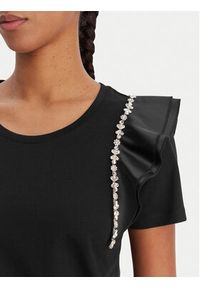 Fracomina Bluzka FR26ST3039J40001 Czarny Regular Fit. Kolor: czarny. Materiał: bawełna #2