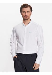 BOSS - Boss Koszula 50487520 Biały Regular Fit. Kolor: biały. Materiał: bawełna