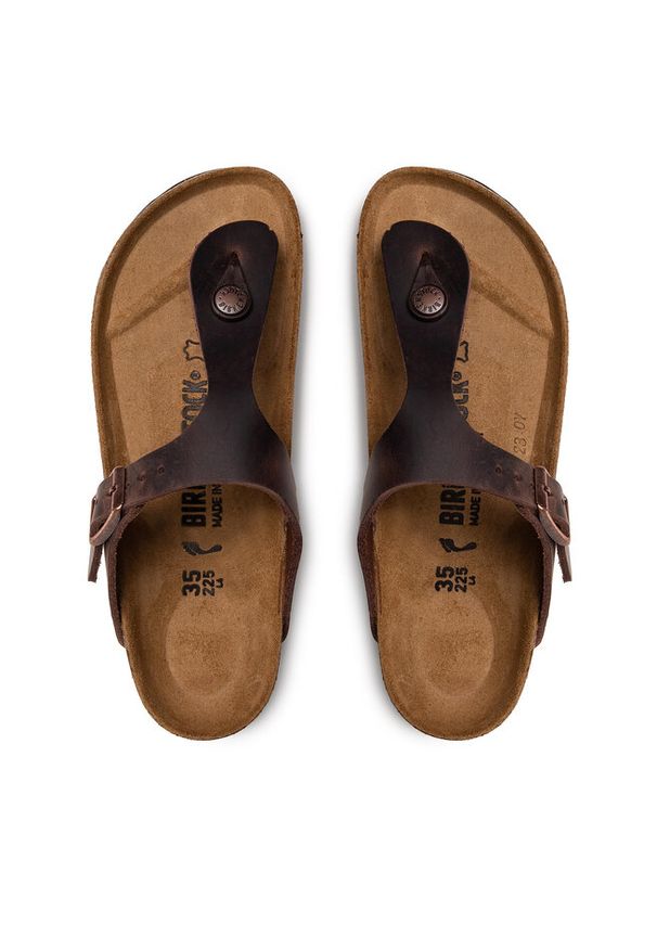 Japonki Birkenstock. Kolor: brązowy