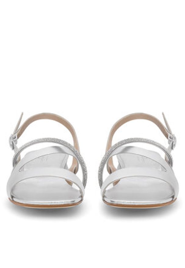 Badura Sandały BRITTOLI-A023-01-1 Srebrny. Kolor: srebrny. Materiał: skóra