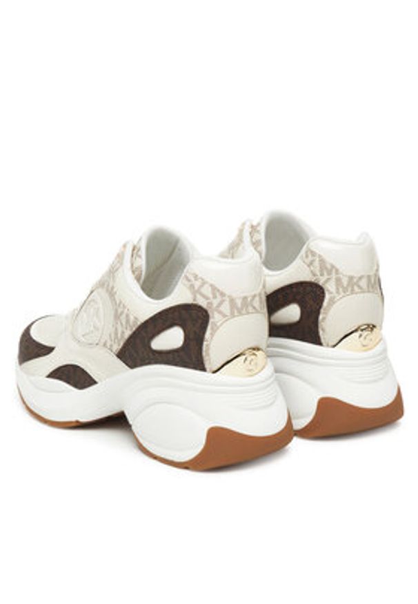 MICHAEL Michael Kors Sneakersy 43R5ZUFS6D Brązowy. Kolor: brązowy. Materiał: skóra