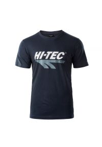 Hi-tec - Koszulka męska Hi-Tec Retro - granatowa, Rozmiar L. Kolor: niebieski. Materiał: bawełna #1