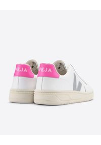 Veja - VEJA - Białe sneakersy V-12. Kolor: biały. Materiał: bawełna, materiał, poliester, guma, jersey. Szerokość cholewki: normalna #4