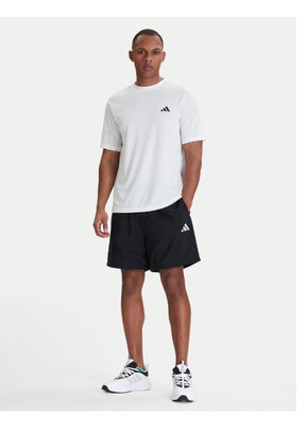 Adidas - adidas Koszulka techniczna Workout Essentials Base KD5453 Biały Regular Fit. Kolor: biały. Materiał: syntetyk