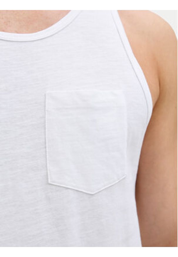 Jack & Jones - Jack&Jones Tank top Jake 12270577 Biały Regular Fit. Kolor: biały. Materiał: bawełna