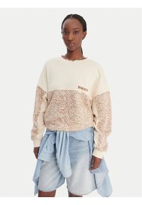 Roxy Bluza ERJFT05040 Beżowy Relaxed Fit. Kolor: beżowy. Materiał: bawełna #1