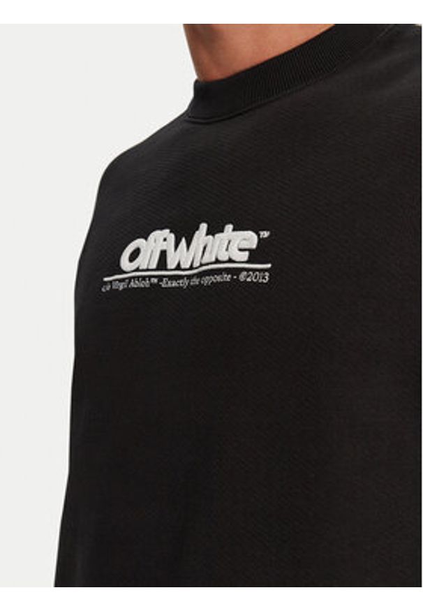 OFF-WHITE - Off-White Bluza OMBA057S23FLE0021001 Czarny Regular Fit. Kolor: czarny. Materiał: bawełna