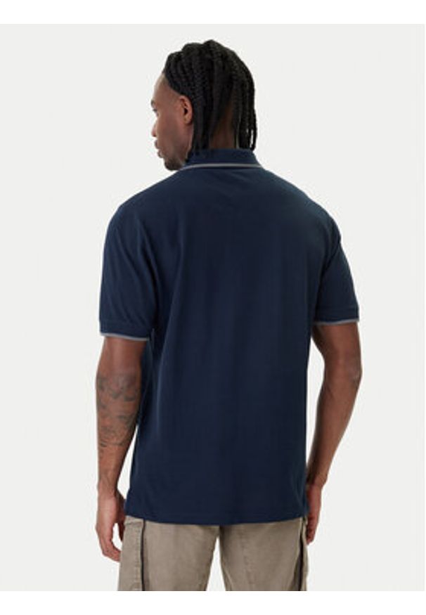 Aeronautica Militare Polo 261PO1308UP00082 Granatowy Regular Fit. Typ kołnierza: polo. Kolor: niebieski. Materiał: bawełna