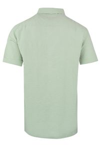 Weekendowa Koszula Męska z Kory Bawełnianej - Brave Soul - Miętowa Zieleń. Kolor: miętowy. Materiał: bawełna. Styl: sportowy #3