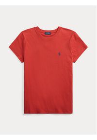 Polo Ralph Lauren T-Shirt 211898698013 Czerwony Regular Fit. Typ kołnierza: polo. Kolor: czerwony. Materiał: bawełna #6